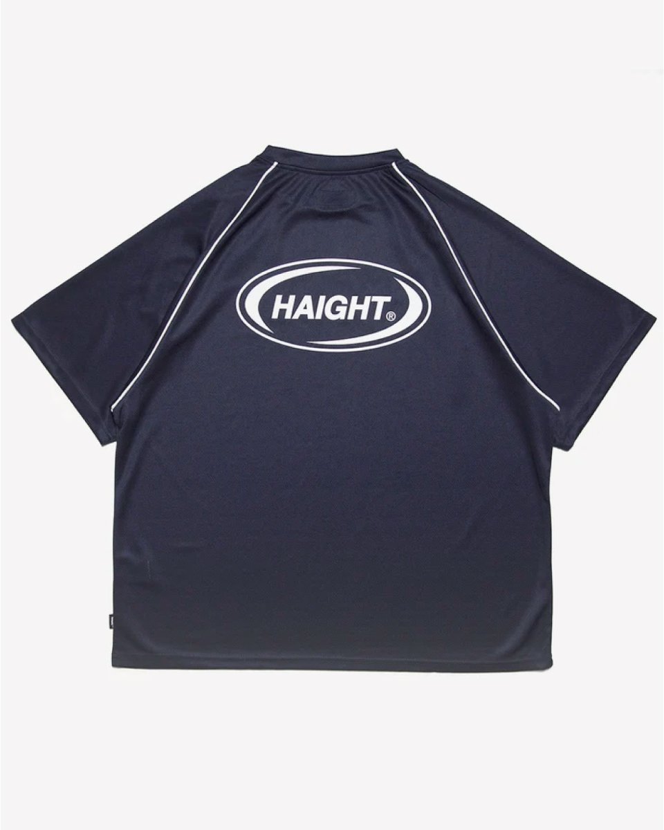 画像3: Haight OVAL LOGO DRY Tee Navy パイピング ドライ 半袖 Tシャツ (3)