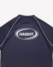 画像6: Haight OVAL LOGO DRY Tee Navy パイピング ドライ 半袖 Tシャツ (6)