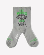 画像3: Haight M.C BURGER SOCKS Black RAT HOLE STUDIOS グラフィック ソックス (3)