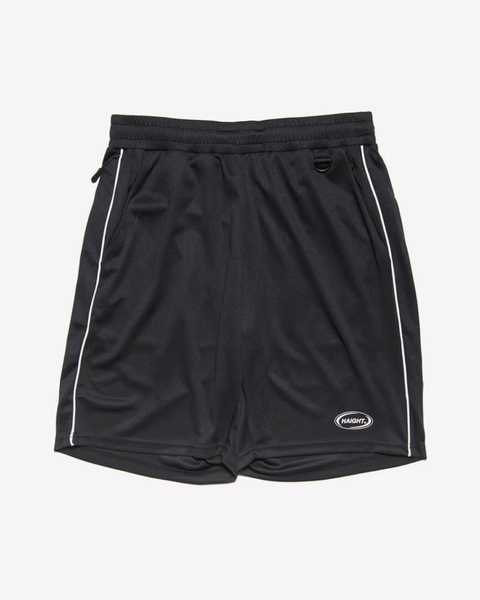 画像2: Haight OVAL LOGO DRY SHORTS Black パイピング ドライショーツ (2)