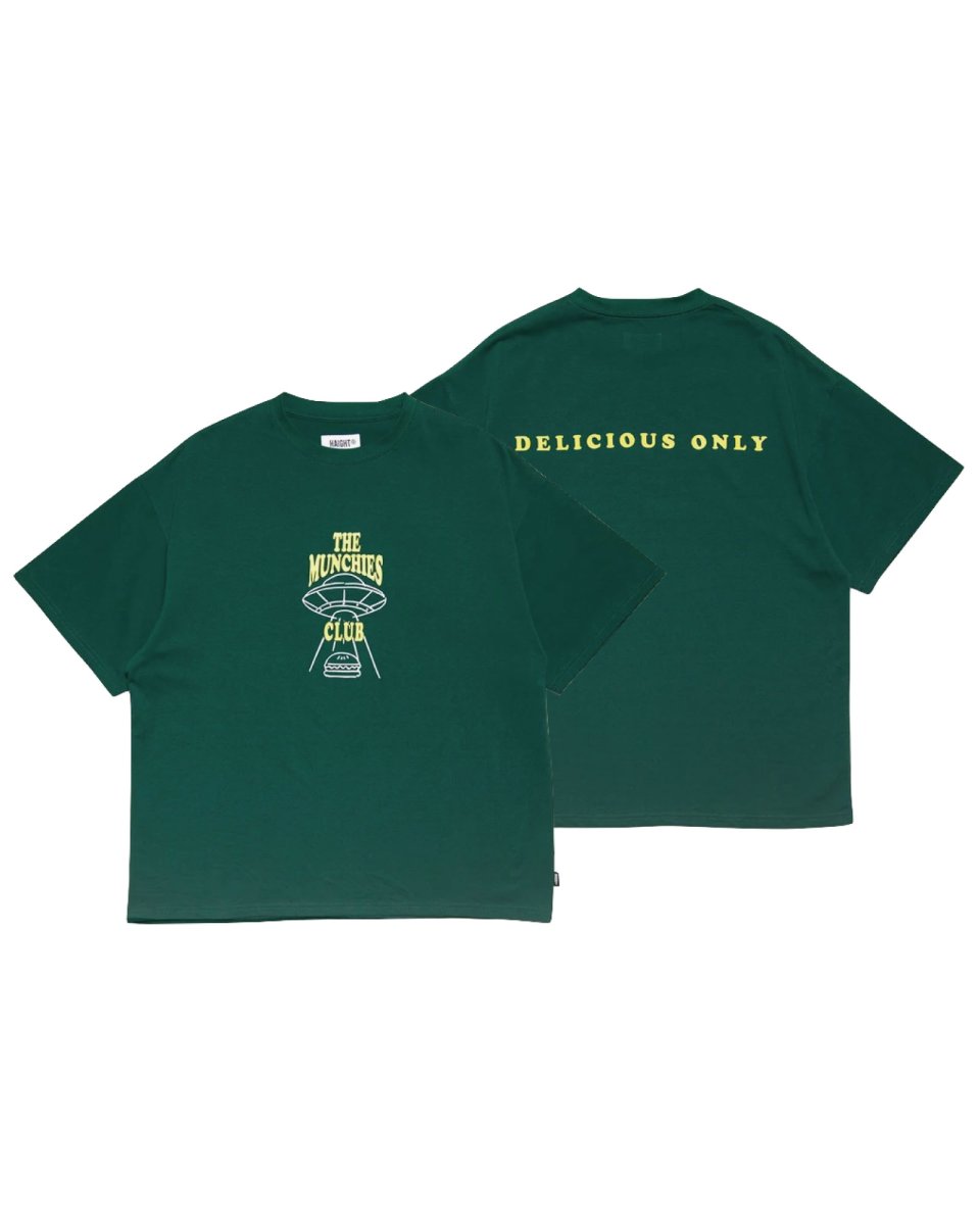 Haight M.C BURGER Tee Green RAT HOLE STUDIO