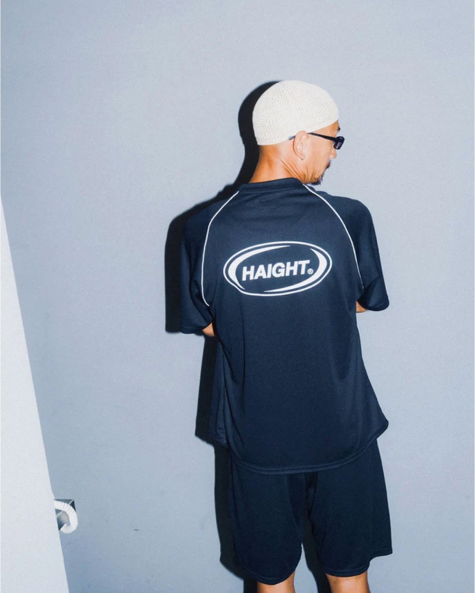 画像7: Haight OVAL LOGO DRY Tee Navy パイピング ドライ 半袖 Tシャツ (7)