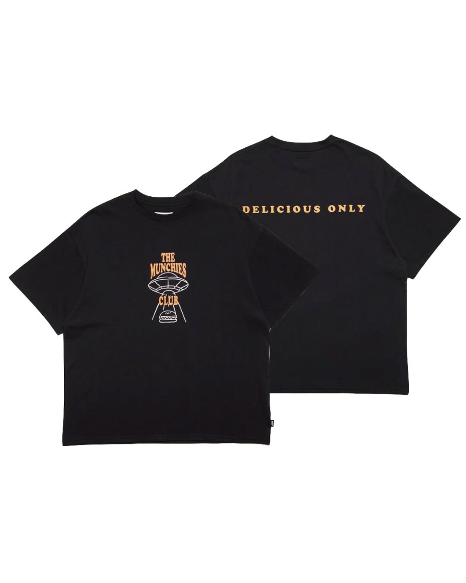 画像1: Haight M.C BURGER Tee Black RAT HOLE STUDIO グラフィック 半袖Tシャツ (1)