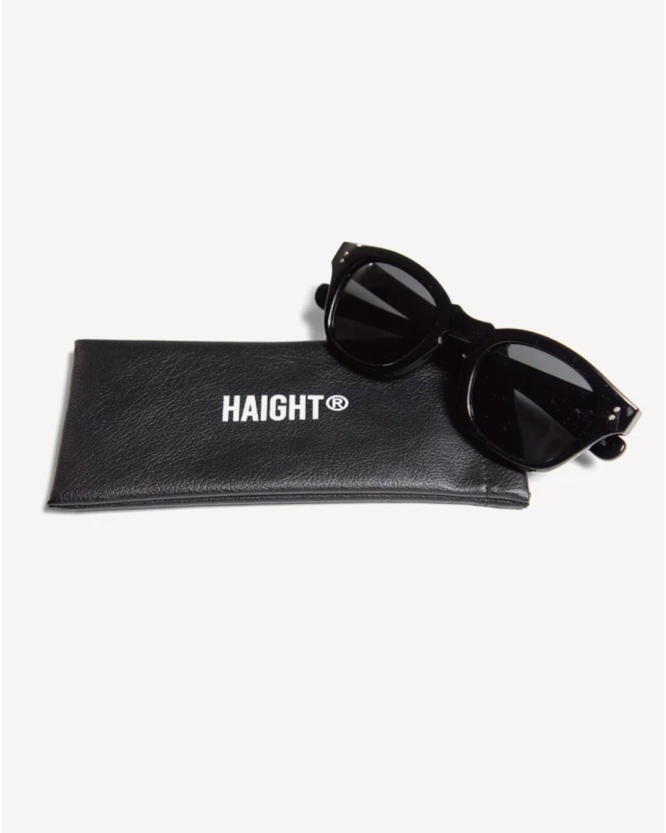 画像6: Haight WELLINGTON SUNGLASSES Black / Black ウェリントン サングラス (6)