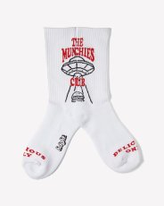 画像2: Haight M.C BURGER SOCKS Black RAT HOLE STUDIOS グラフィック ソックス (2)