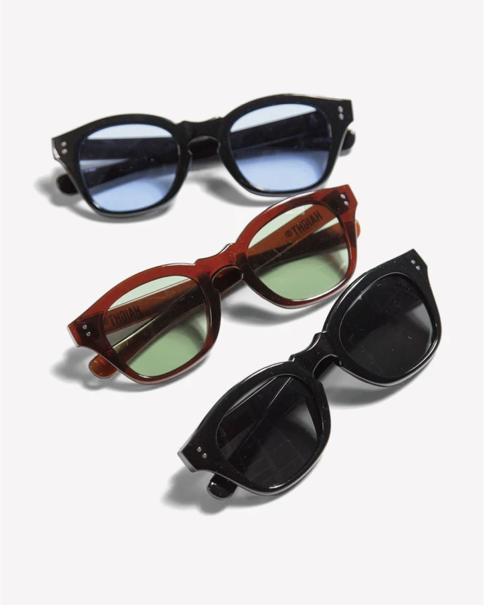 画像18: Haight WELLINGTON SUNGLASSES Black / Black ウェリントン サングラス (18)