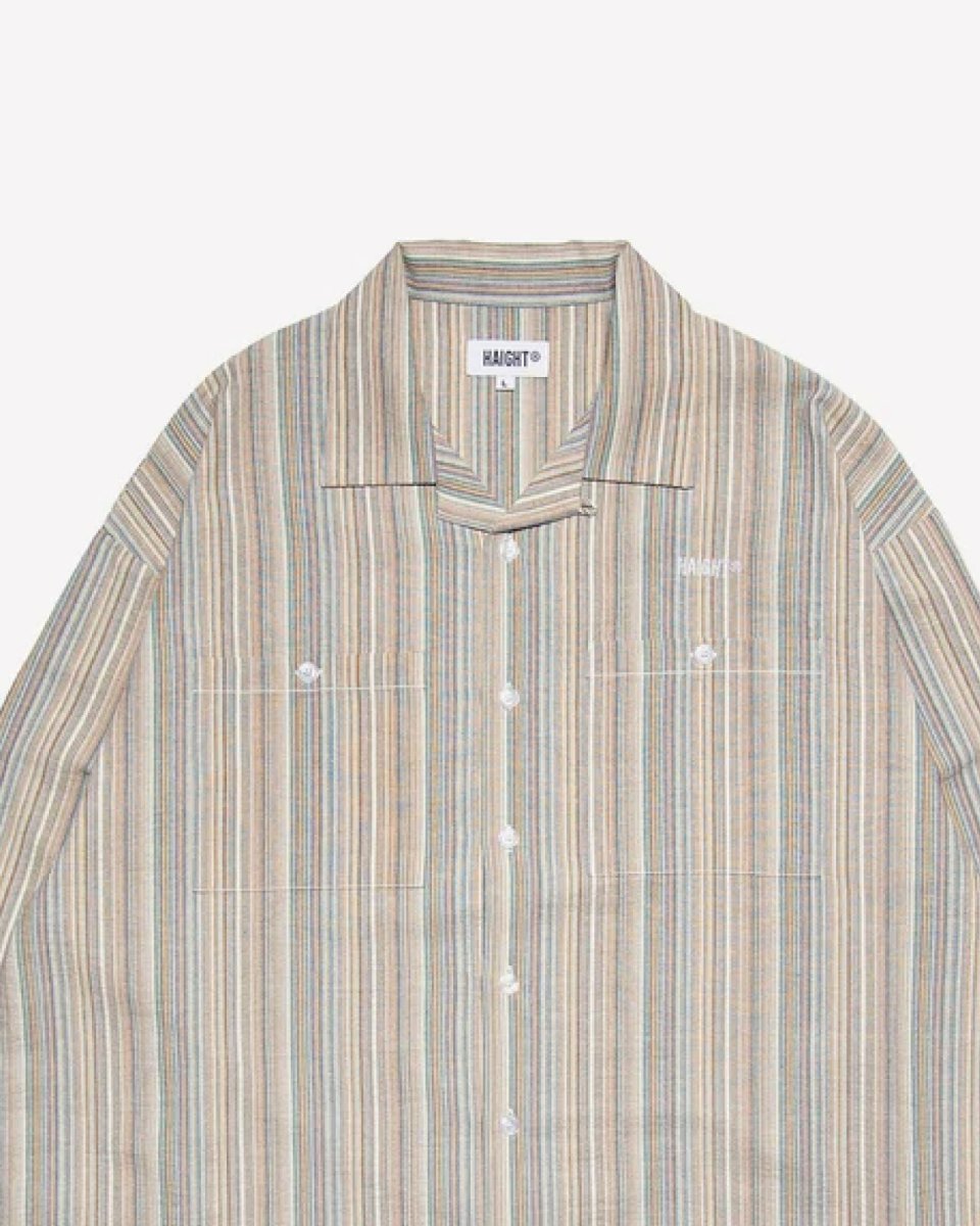 画像5: HAIGHT MULTI CLR STRIPE SHIRT Multi Color ストライプ オープンカラーシャツ (5)