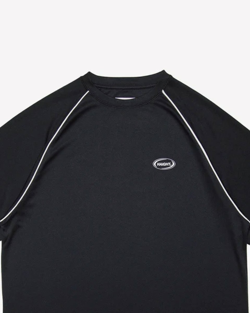 画像5: Haight OVAL LOGO DRY Tee Black パイピング ドライ 半袖 Tシャツ (5)