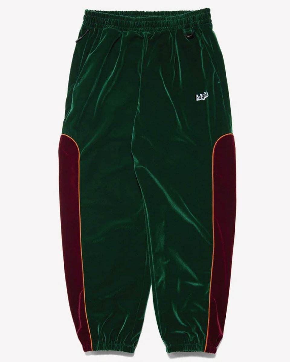 Haight VELOUR TRACK PANTS Green