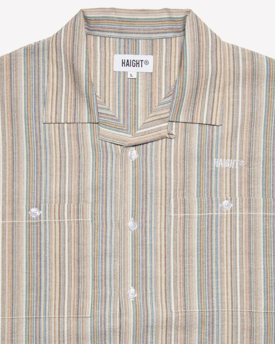 画像7: HAIGHT MULTI CLR STRIPE SHIRT Multi Color ストライプ オープンカラーシャツ (7)