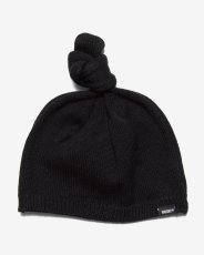 画像2: Haight TOP KNOT BEANIE Black トップノット ニット ビーニー (2)