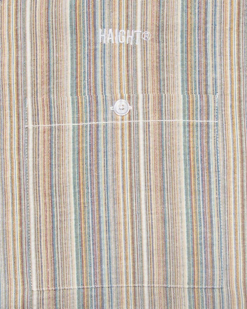 画像4: HAIGHT MULTI CLR STRIPE SHIRT Multi Color ストライプ オープンカラーシャツ (4)