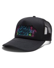 画像1: Haight LVC NEON LIGHT MESH CAP Black ネオン刺繍 メッシュキャップ (1)