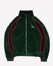 画像1: Haight VELOUR TRACK JACKET Green 2トーン ベロア トラック ジャケット (1)