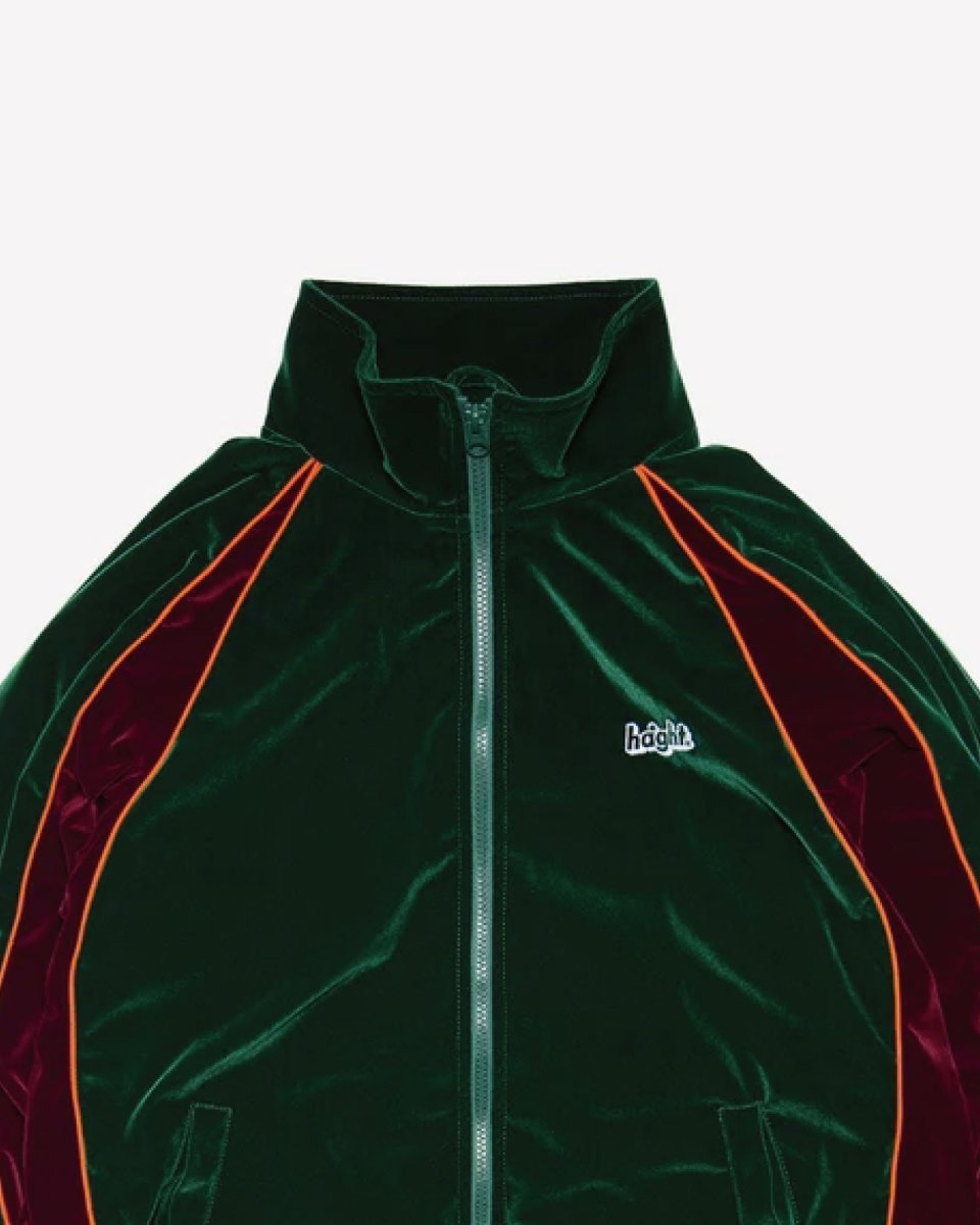 画像6: Haight VELOUR TRACK JACKET Green 2トーン ベロア トラック ジャケット (6)