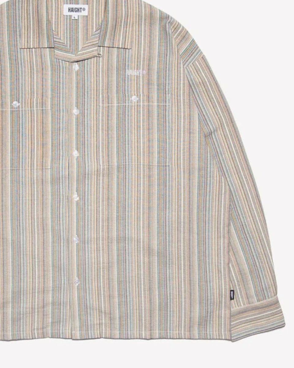 画像6: HAIGHT MULTI CLR STRIPE SHIRT Multi Color ストライプ オープンカラーシャツ (6)