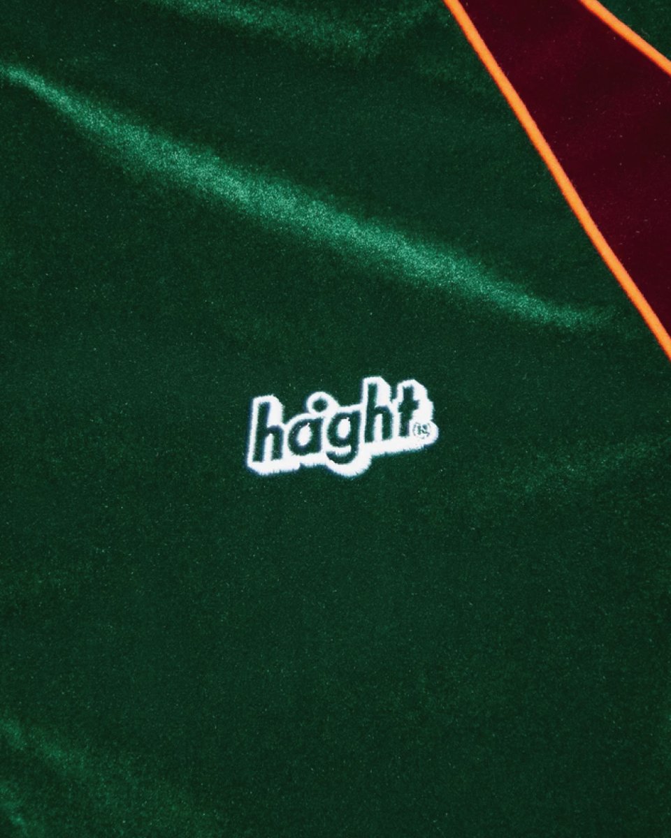 画像4: Haight VELOUR TRACK JACKET Green 2トーン ベロア トラック ジャケット (4)