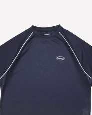 画像5: Haight OVAL LOGO DRY Tee Navy パイピング ドライ 半袖 Tシャツ (5)
