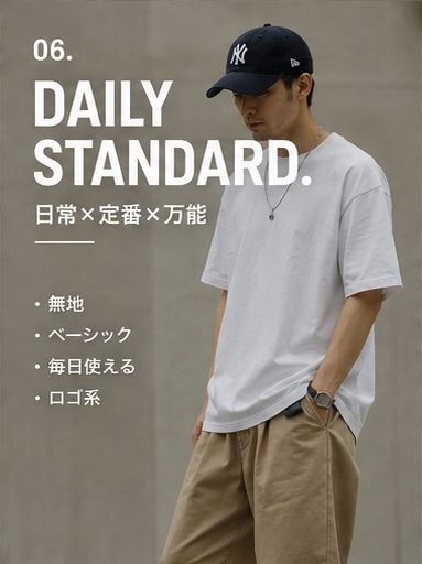 DAILY STANDARD ベーシック ロゴ Tシャツ