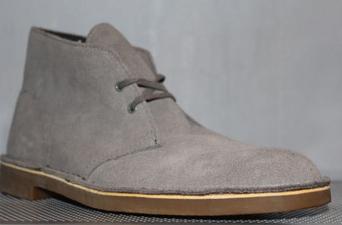 clarks bushacre 2 grey leather