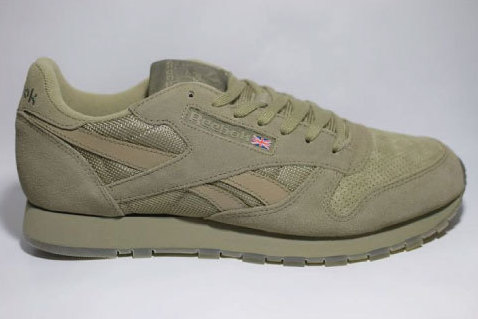 Reebok リーボック Classic Leather クラシックレザーSM Khaki Hunter Green クラシックレザー カーキ  ハンターグリーン - Shellter