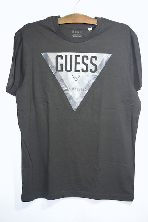 guess triangle logo tee