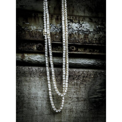 Tennis Chain Silver Necklace ネックレス シルバー 46cm 52cm 57cm テニス チェーン
