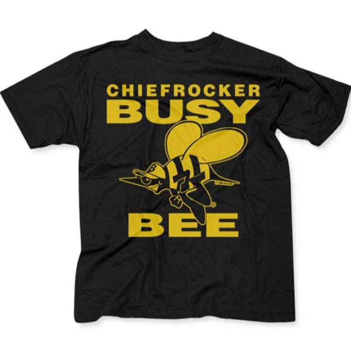 画像1: Busy Bee S/S Chiefrocker Official Rap Tee Black ビジー・ビー オフィシャル ライセンス 半袖 Tシャツ (1)
