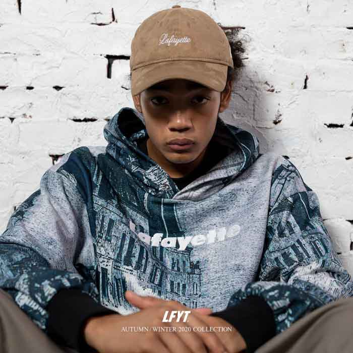 タグ付 LFYT FRENCH WAR ALLOVER LOGO HOODED