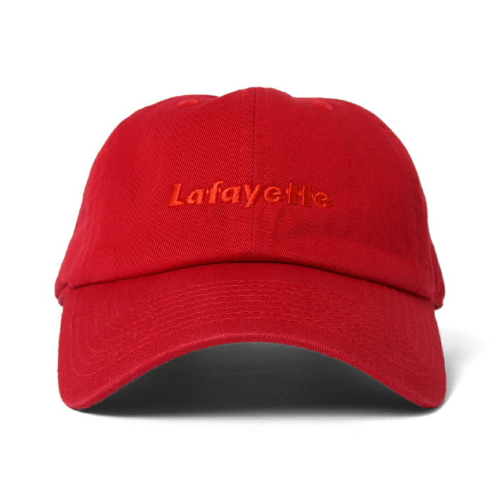 Logo Dad Hat ロゴ ダッド ハット Ball Cap ボール キャップ 帽子 Red Navy White レッド ネイビー ホワイト  by Lafayette ラファイエット