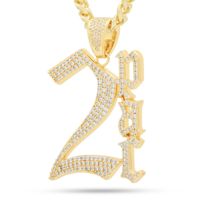 正規取扱通販店】King Ice(キングアイス) 2pac Classic Logo Necklace ...