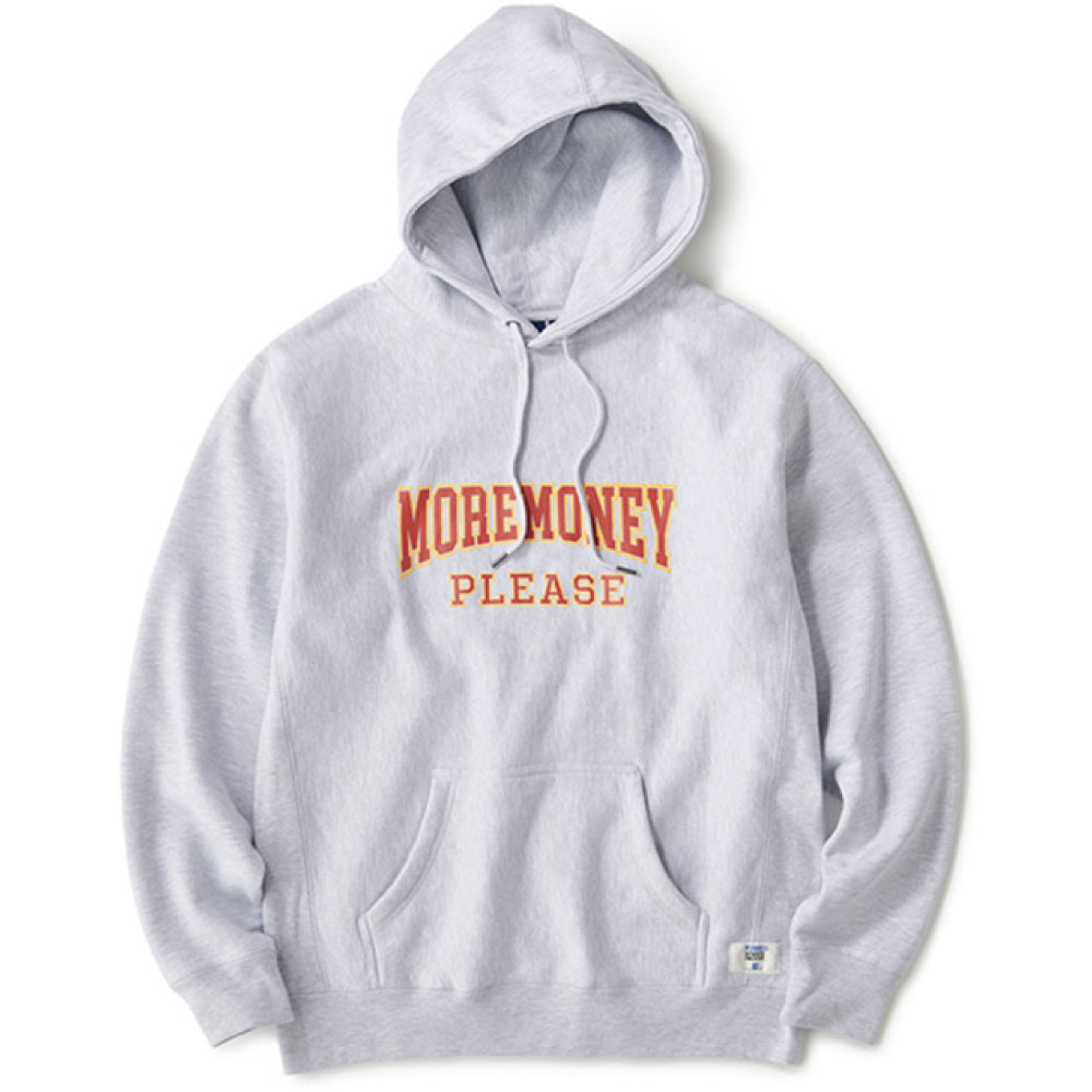 画像1: Mo Money Heavy Weight Hoodie カレッジ スウェット フーディ パーカー ロゴ Ash Gray (1)