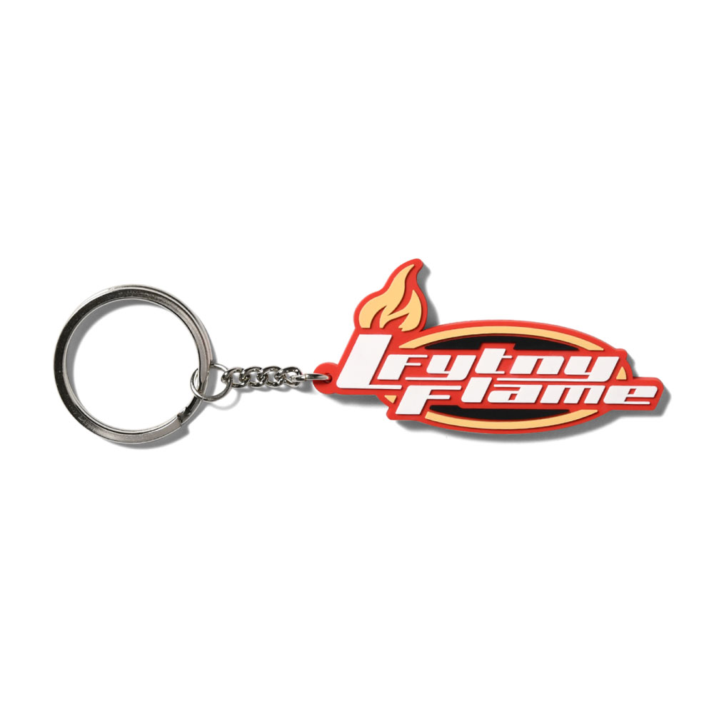 画像1: Flame Logo Rubber Key Chain ロゴ ラバー キーホルダー (1)