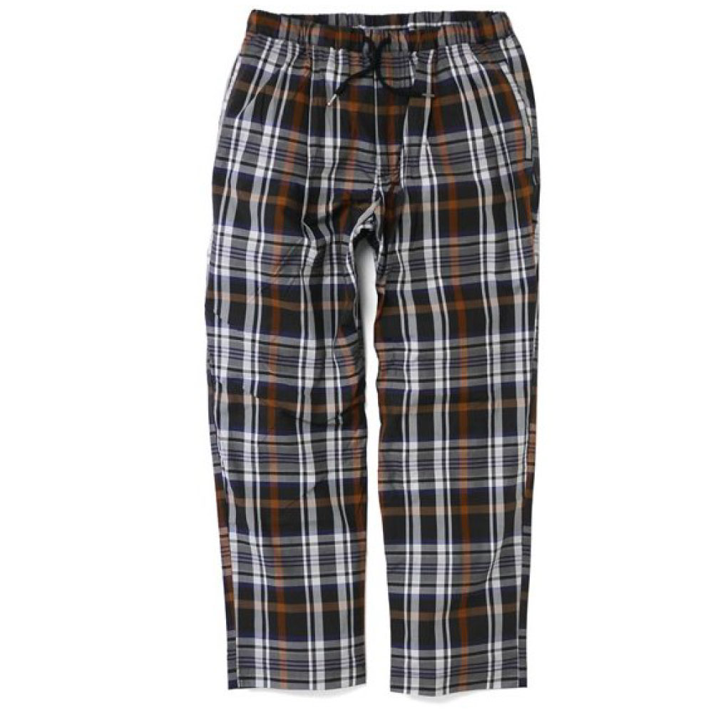 画像1: Patterned Pajama Pants チェック パターン パジャマ パンツ プレイド Brown Plaid (1)