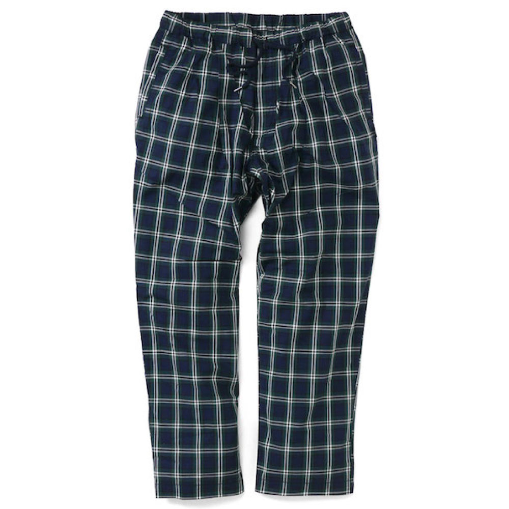 画像1: Patterned Pajama Pants チェック パターン パジャマ パンツ プレイド Navy (1)