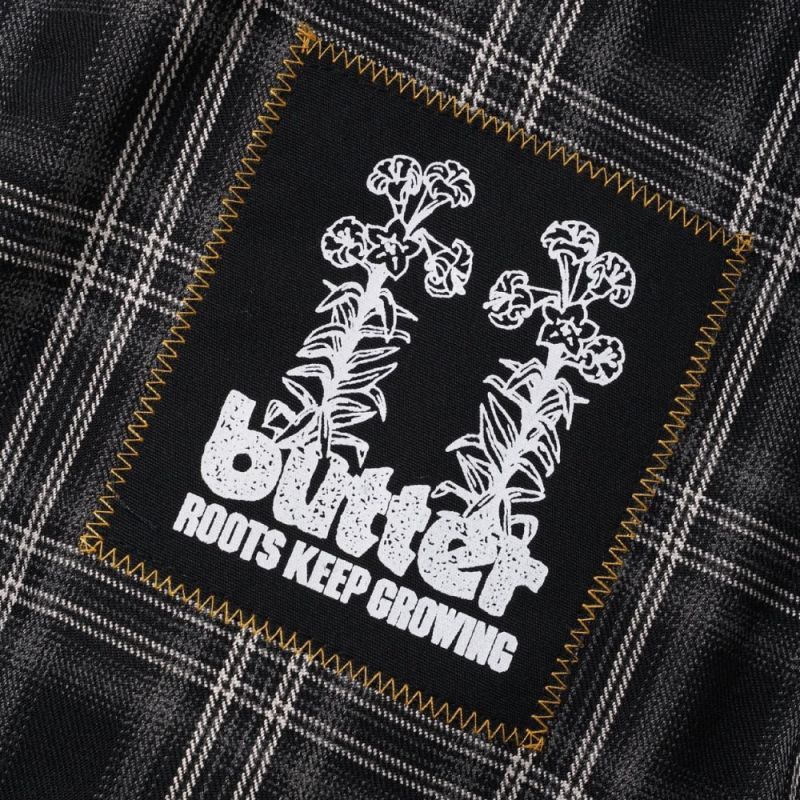 BUTTER GOODS Zip プレイド チェック シャツ ジャケット