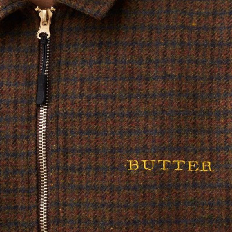 butter goods ジップジャケット　チェック柄　クリスマス