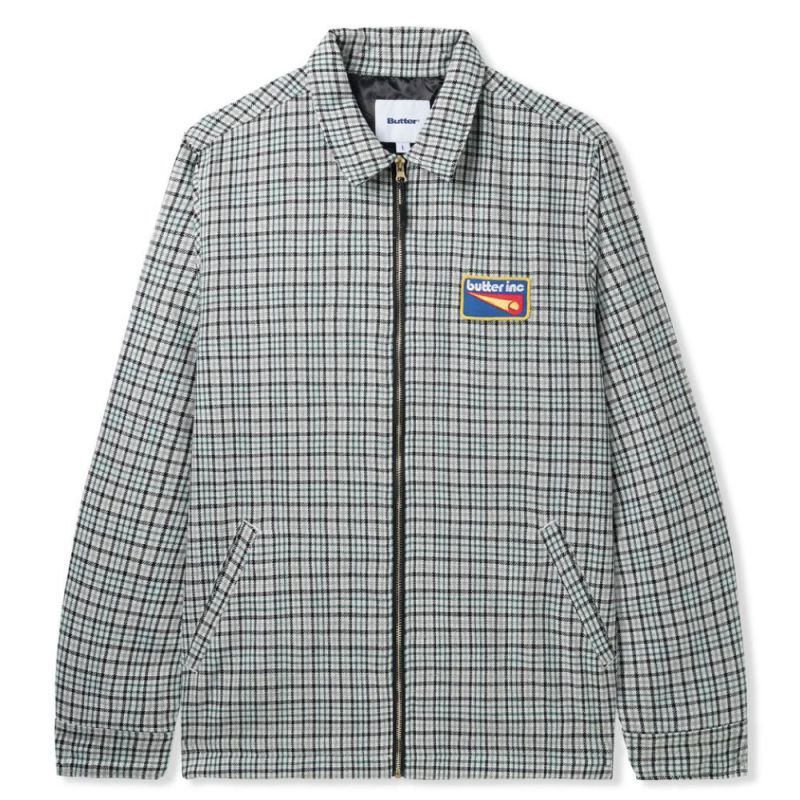 画像1: Roller Zip Overshirt Jacket チェック シャツ ジャケット (1)