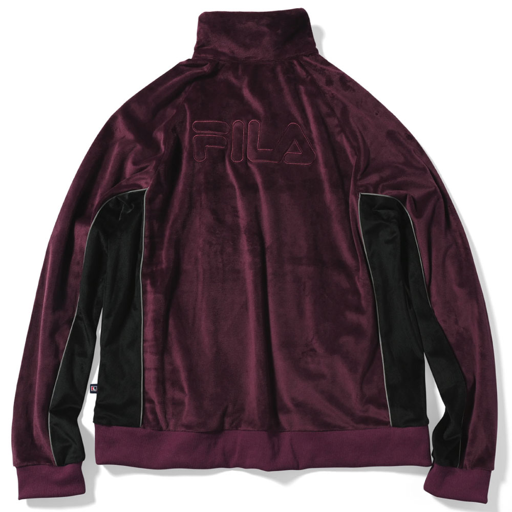 × FILA Heritage Velour Half Zip Pullover Shirt フィラ ハーフ ジップ ベロア プルオーバー シャツ