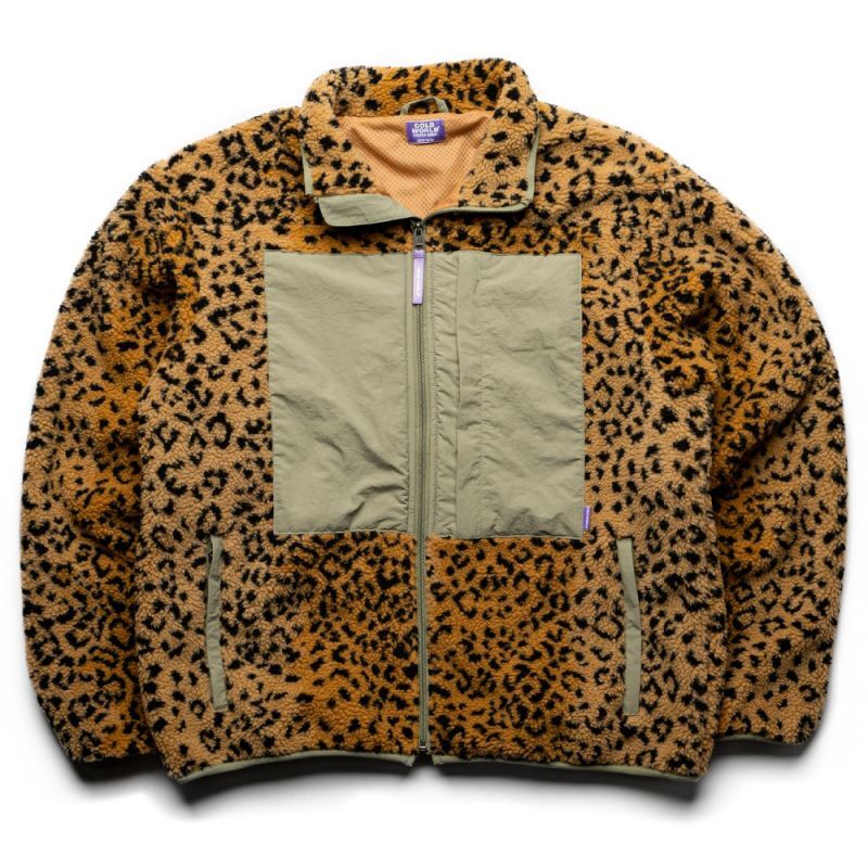 画像1: Wild Thing Sherpa Jacket Leopard ワイルドシング シェルパ フリース ジャケット (1)
