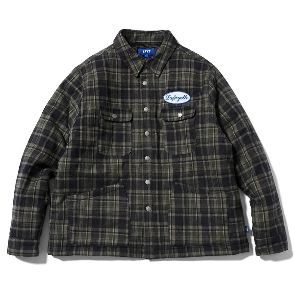 画像1: Flannel Check Shirt Jacket チェック シャツ ジャケット (1)