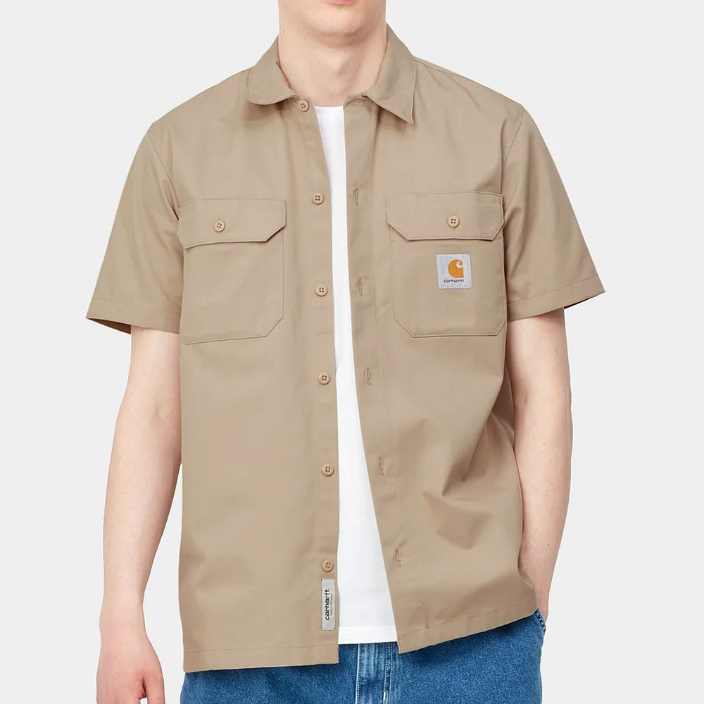 定番大人気 carhartt - Carhartt ワンポイント刺繍 半袖 ワークシャツ