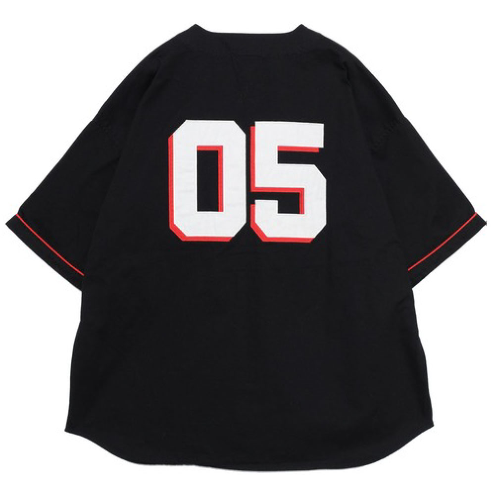 正規取扱店】 FUBU (フブ) Classic Logo Baseball Jersey Game Shirt