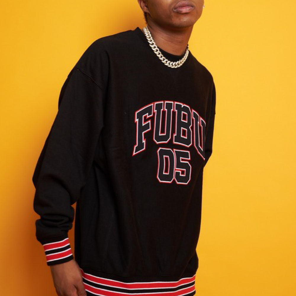 正規取扱店】 FUBU (フブ) Classic Logo Crewneck Sweat Shirt ...