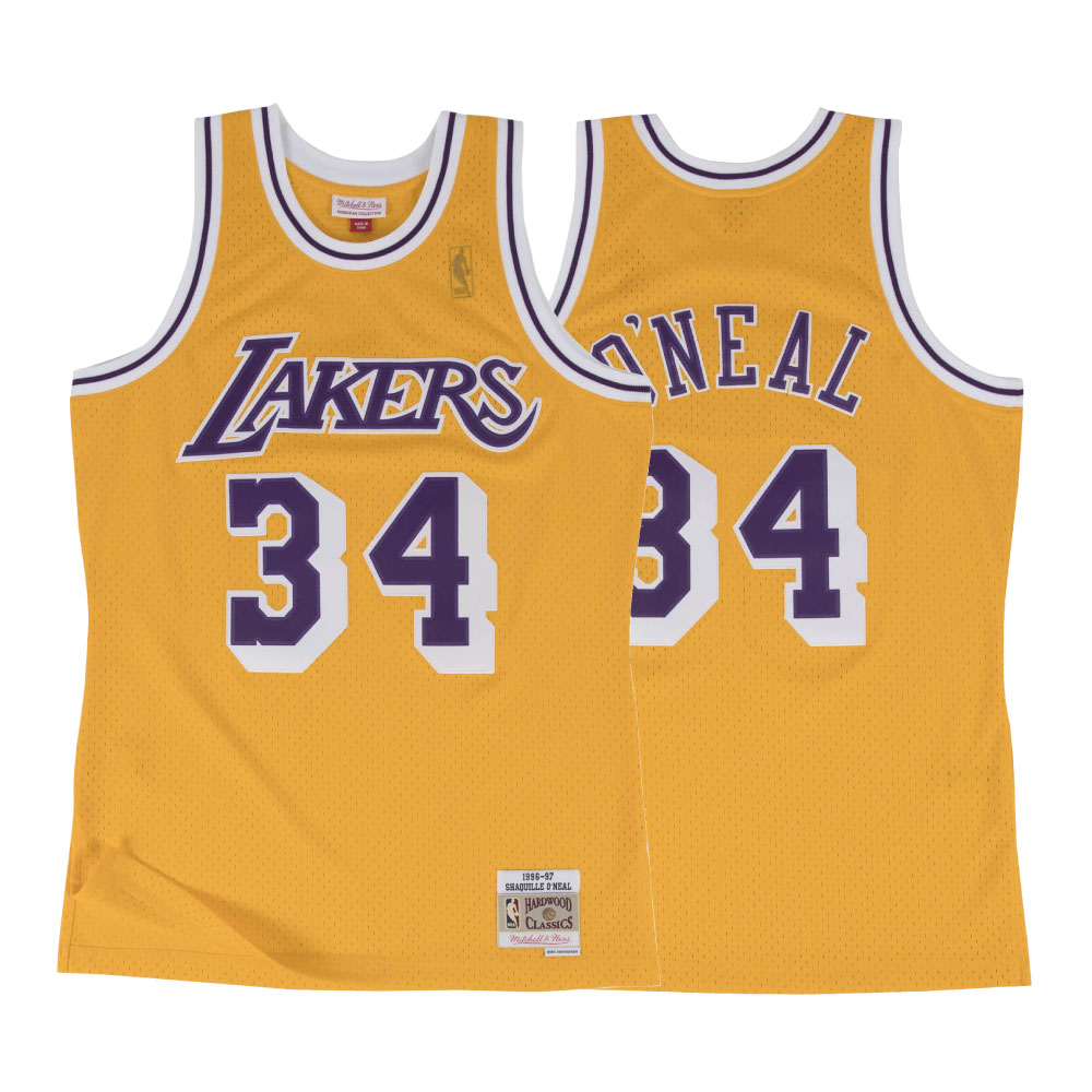 Mitchell & Ness ミッチェル アンド ネス Los Angeles Lakers NBA Swingman Home Jersey 96-97 シャキール オニール レイカーズ スイングマン ジャージ 沖縄 通販 公式 正規取扱 セレクトショップ 那覇 宜野湾 北谷 旅行 shellter シェルター