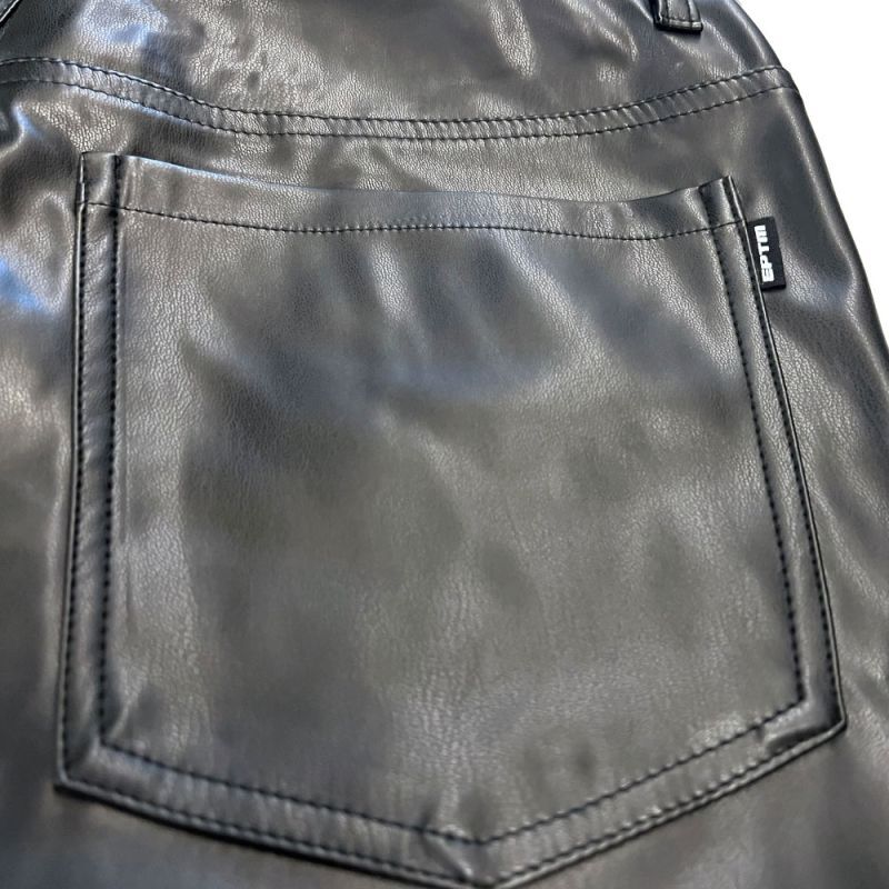 正規取扱通販店】 EPTM. (エピトミ) Rambo Flare Leather Pants レザー