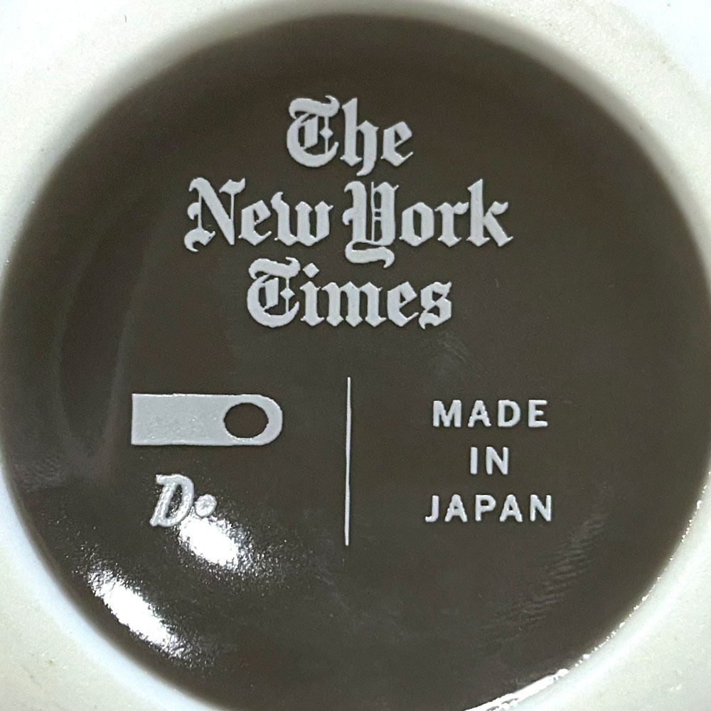 正規取扱店】The NewYork Times(ニューヨークタイムズ) Porcelain Logo