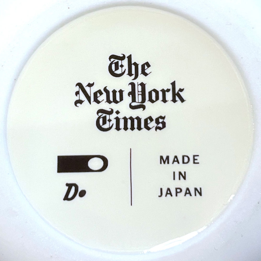 正規取扱店】The NewYork Times(ニューヨークタイムズ) Porcelain Logo