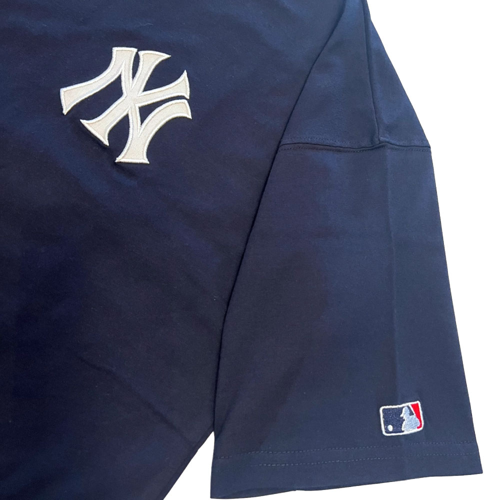 X New York Yankees Logo S/S Tee ニューヨーク ヤンキース 半袖 刺繍 Tシャツ 公式 Official