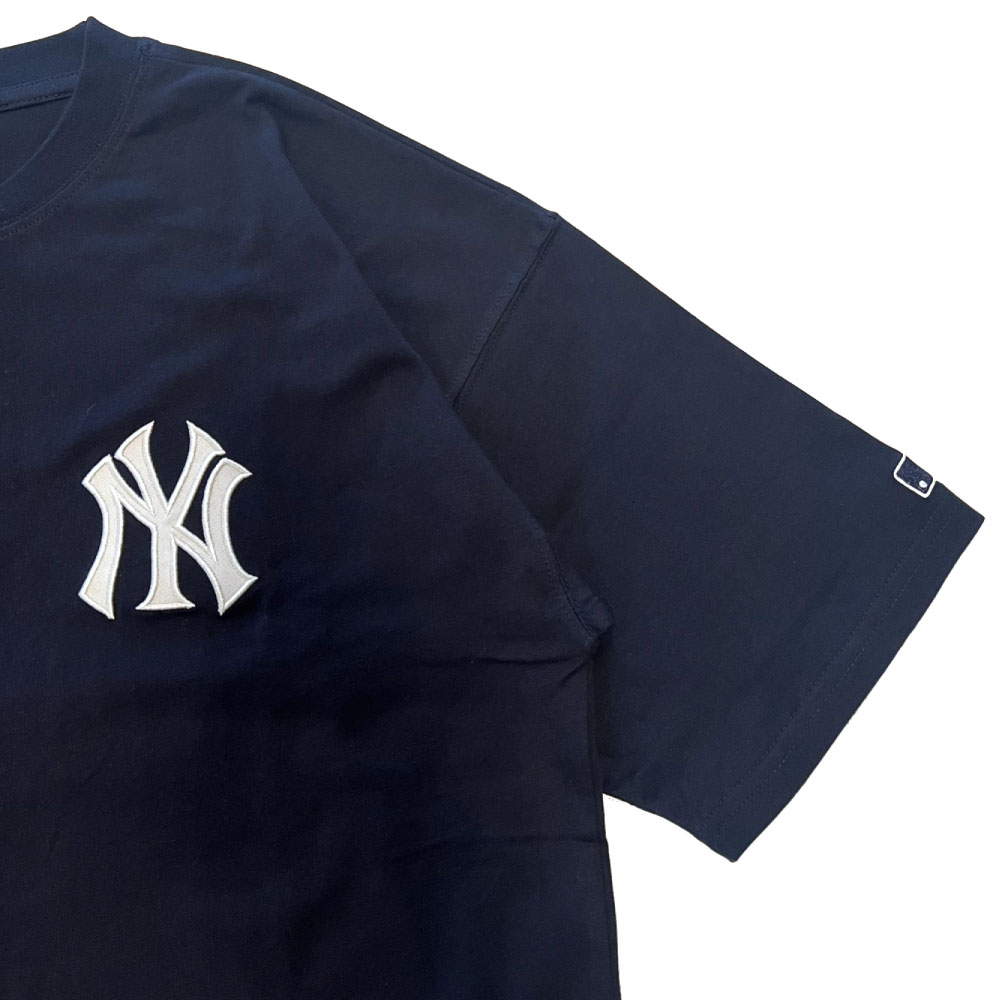 X New York Yankees Logo S/S Tee ニューヨーク ヤンキース 半袖 刺繍 Tシャツ 公式 Official